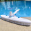2X Swimming Pool Wall Floor Brush Suction Vacuum  Cleaning Brushes Adjustable Handle Algae Scrubber Cleaner Tool 1