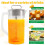 2X Mixing Pitcher for Drinks,2 Quart/64oz Plastic Water Pitcher with Lid,Easy-Mix Juice Container,Angled Plastic Blades 6