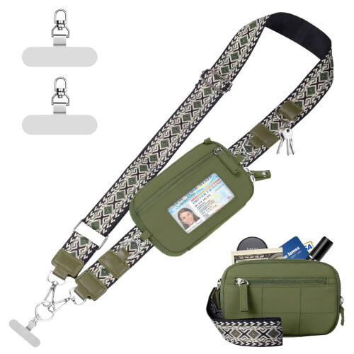 Adjustable Running Waist Pack For Outdoor With Reflective-Green