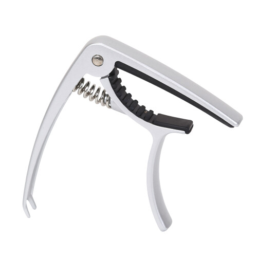 6 String Acoustics & Electric Guitar Capo Tunings Clamp-Silver