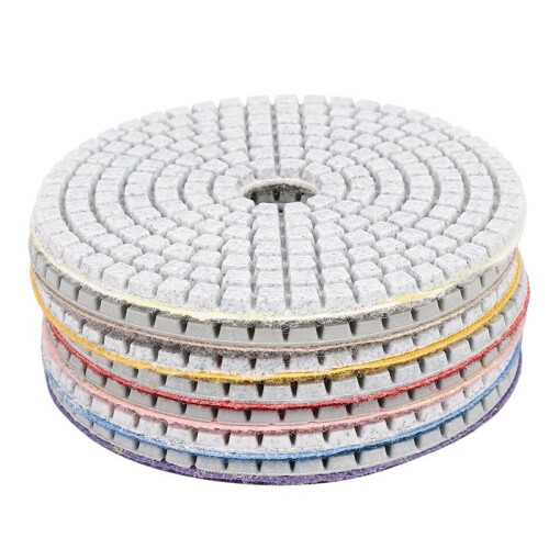 40 Peças Almofadas de Polimento de Diamante 4 Polegadas Conjunto Molhado/Seco para Mármore Concreto Pedra Granito