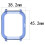 Watch Protector, Transparent TPU Anti-Scratch Protective Case Compatible with  Huami  GTS- Black 7