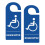 Placa de Estacionamento para Deficientes 3,5 X 8,5 Polegadas, Placa de Segurança para Autorização de Estacionamento para Deficientes, 4 Peças 2
