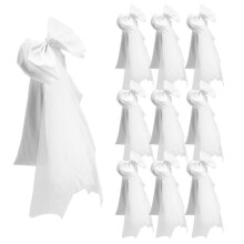 50X Elastic Wedding Chair Sashes, Multi-Color Bowknot Decorations for Banquet, Party, Hotel -Durable and Stylish