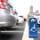 Placa de Estacionamento para Deficientes 3,5 X 8,5 Polegadas, Placa de Segurança para Autorização de Estacionamento para Deficientes, 4 Peças 5