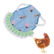Colorful Pet Chicken Apron Vest 22x23cm with Elastic Straps, Blue Pineapple