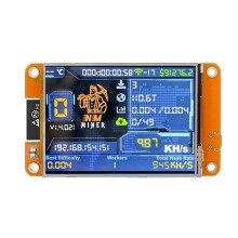2X Geüpgradede NMMiner NerdMiner 987KH/S Harshrate 2,8 Inch  Display Bitcoin Crypto Solo Loterij Miner NerdMiner