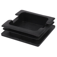 75 mm x 75 mm Tapas Cuadradas de Plástico Tubo Inserciones de Tubo Extremo de Corte 8 Piezas