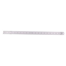 6X Nut Rechts Edelstahl Metrisches Lineal 50 cm Edelstahl Metrisches Lineal