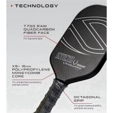 2X Approved Vanguard Control Invikta Elite Carbon Fiber Thermoforming Pickleball Paddle Racket