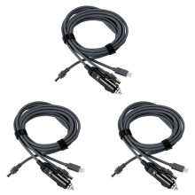 3X for Starlink Power Cable TYPE-C Car Charger Power Cable USB Three-in-One Power Supply 3 Meters
