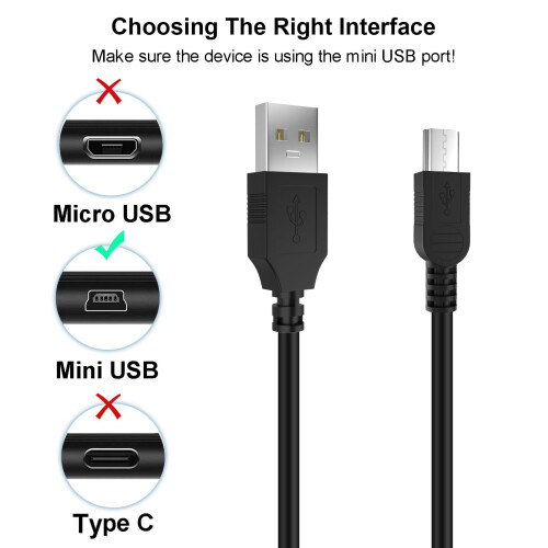5Pin Mini USB Charge and Sync Cable for Creative Zen Micro DAPMD0004 6GB 5GB MP3 Player USB 2.0 1
