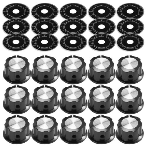 45 Sets of A03 Potentiometer Control Knobs and 0-100 Scale Plates Bakelite Knob Scale Plates Digital Potentiometer Set 2
