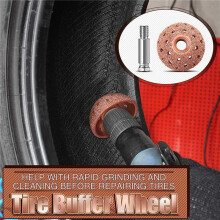 2X Tire Repair Patch Tools Kit Tire Patch Roller with Tire Wheel Repair Grinding  Buffing Wheel (42 mm)