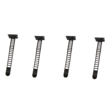 100Pcs Black Sticky Adjustable Wire Ties Cable Clips Clamp Plastic Self Adhesive Cable Ties Fix Holder Clips