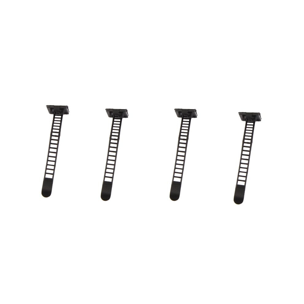 100Pcs Black Sticky Adjustable Wire Ties Cable Clips Clamp Plastic Self Adhesive Cable Ties Fix Holder Clips 6032853658033
