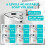 No Touch Soap Dispenser Automatic with Sensor with 2 Hooks & USB Cable, for Kitchens, Bathroom, Hotel, Toile 2