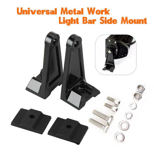 4X Universal Brackets Mounting LED Base Brackets for LED Light Bar Side Mount Bracket 2