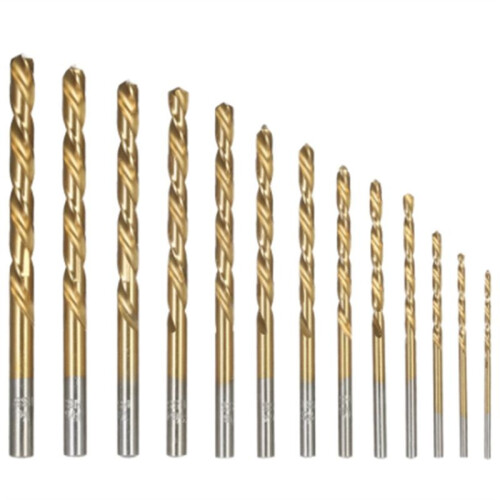 26Pcs Left Handed Drill Bit Set Extractor Drill Bits for Metal Power Tools Accessories with Titanium Nitride Coating 1