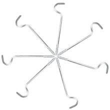 6Pieces Single Curtain Rod Bracket Curtain-Single 2.5 inches