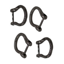 4Pcs U-Shape Shackles 20mm Diameter Screw on-gun black