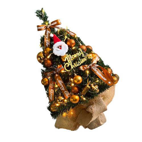 Festival Tabletop Tree Set 60cm with Pre Installed-bronze