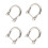 4Pcs Heavy Duty U-Shape Hook Buckles For Backpacks Bag-silver 1