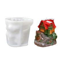 Festival Silicone Christmas House Mold Safe Candle Making For-A