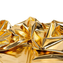 Tissu Spandex en feuille d'or, matériaux extensibles de 1M-2