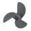 2X HéLice 7 1/4 Polegadas X 4 3/4 Polegadas 58130-ZV0-841ZB para Motor de Popa  BF2 / BF2.3  XNH283X (STIN GREY) 1