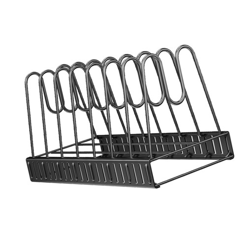 Cookware Shelf Adjustable Carbon Steel Rack-8 lines laid flat