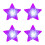 4Pcs Plastic Star Stage Lights Durable and-Purple purple light 1