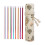 11Pcs Tunisian Crochet Hook Needle For-27CM rice white roll 1