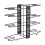 Carbon Steel Expandable Kitchen Shelf-Bilateral 8 lines 1