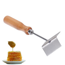 Stainless Steel Beekeeping Shovel Honey Scraper with Sharp Edge and Ergonomic Handle for Hive Cleaning