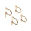 4Pcs Removable Alloy U-Shape Shackles Hook 20mm Diameter-Gold 1