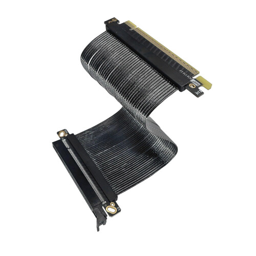 PCIe 5.0 x16 Riser Cable Full Bandwidth 180 Parallel Low Profile GPU Extension 30cm60cm