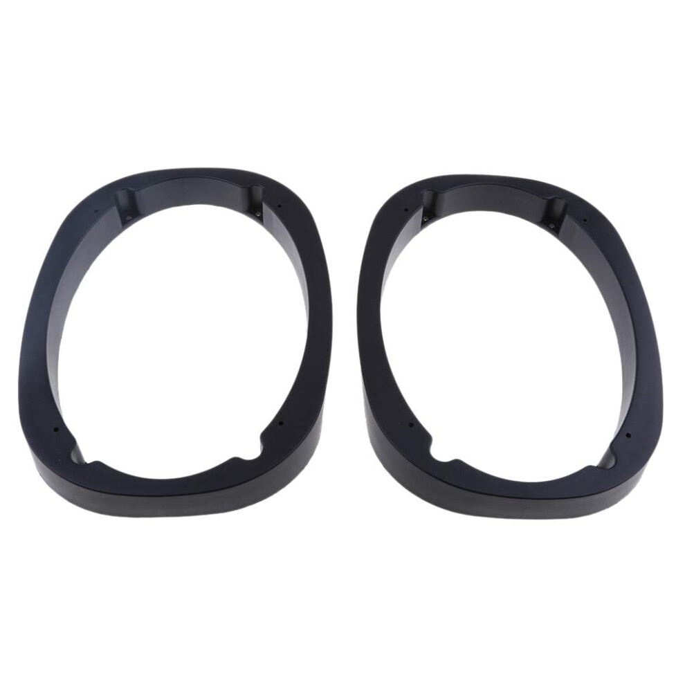 6X9 Speaker Spacers Pair, Universal 6X9 Speaker Adapter Rings For Car Door Audio, Rattle Reduction 9092120185584