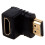 3X  Adapter 90 Degree Right Angle L - Type (Bottom)Black 2