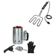 Large Charcoal Chimney Starter for BBQ with Fast Ignition and HeatResistant Handle