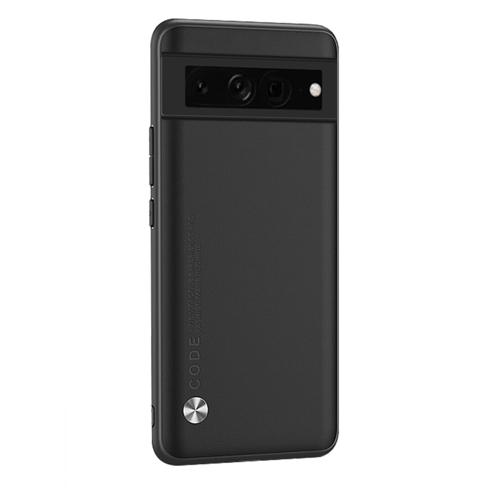 Leather Case For Google Pixel 9 Pro Xl, Slim Shockproof Anti Fingerprint Cover With Raised Edge Protection Black 9330225985723