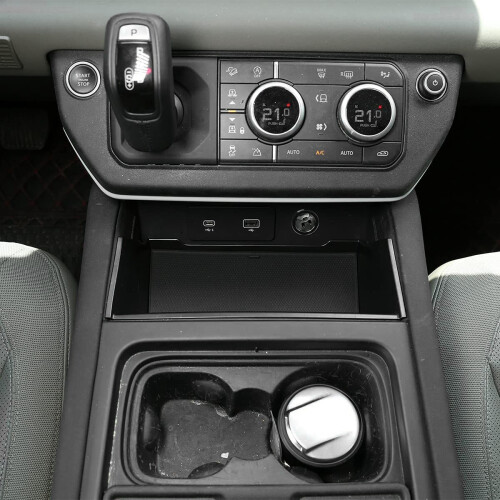for   110 2020-2021 ABS Black Car Central Storage Armrest Box Storage Box Phone Box 2