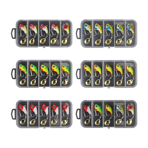 5Pcs Long Casting Fishing Lures With Hook Artificial-Farbe 2 2