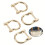 4Pcs Heavy Duty U-Shape Hook Buckles For Backpacks Bag-silver 3