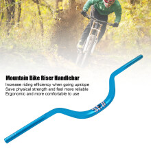 780mm Aluminium Riser Bar 31.8mm Blue Bike
