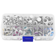 420 Stück Selbstklebende Augen für Bastelarbeiten, Spielzeug & Alben, Kunststoff