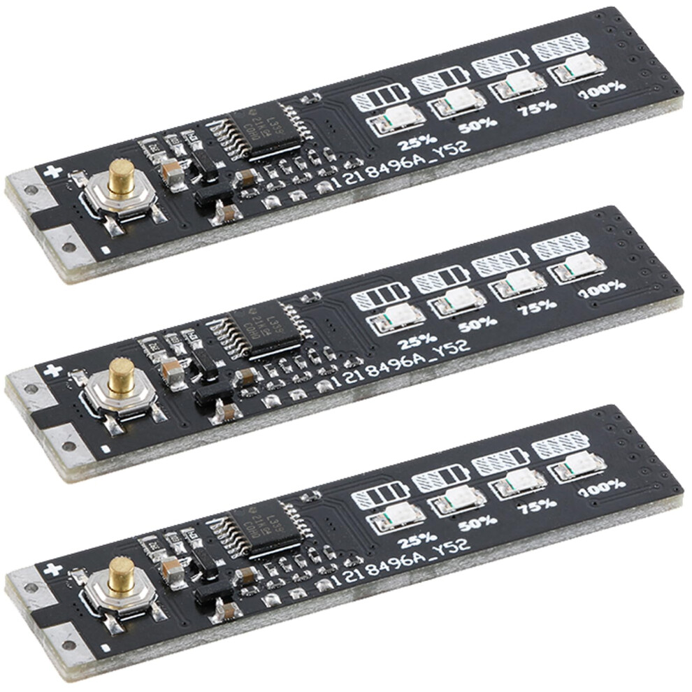 3Pcs 14S Lipo Liion Battery Monitor Led Voltage Indicator Display Module For 3.7V Cells 9771547561637
