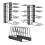 Cookware Shelf Adjustable Carbon Steel Rack-8 lines laid flat 2