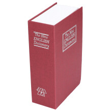 Red Steel Bücherschließfach Geheimverriegelbare Aufbewahrungsbox Klassisches Design für den Heimgebrauch