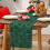 3D Quilted Plush Christmas Tree Pattern Table Runner-275cm Red 7